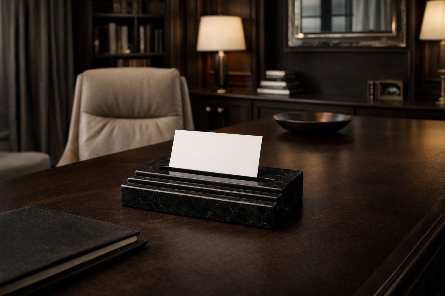 Marble Pen and Card Holder