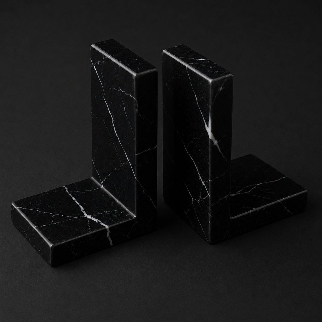 Marble Bookends