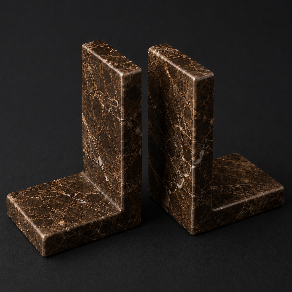 Marble Bookends