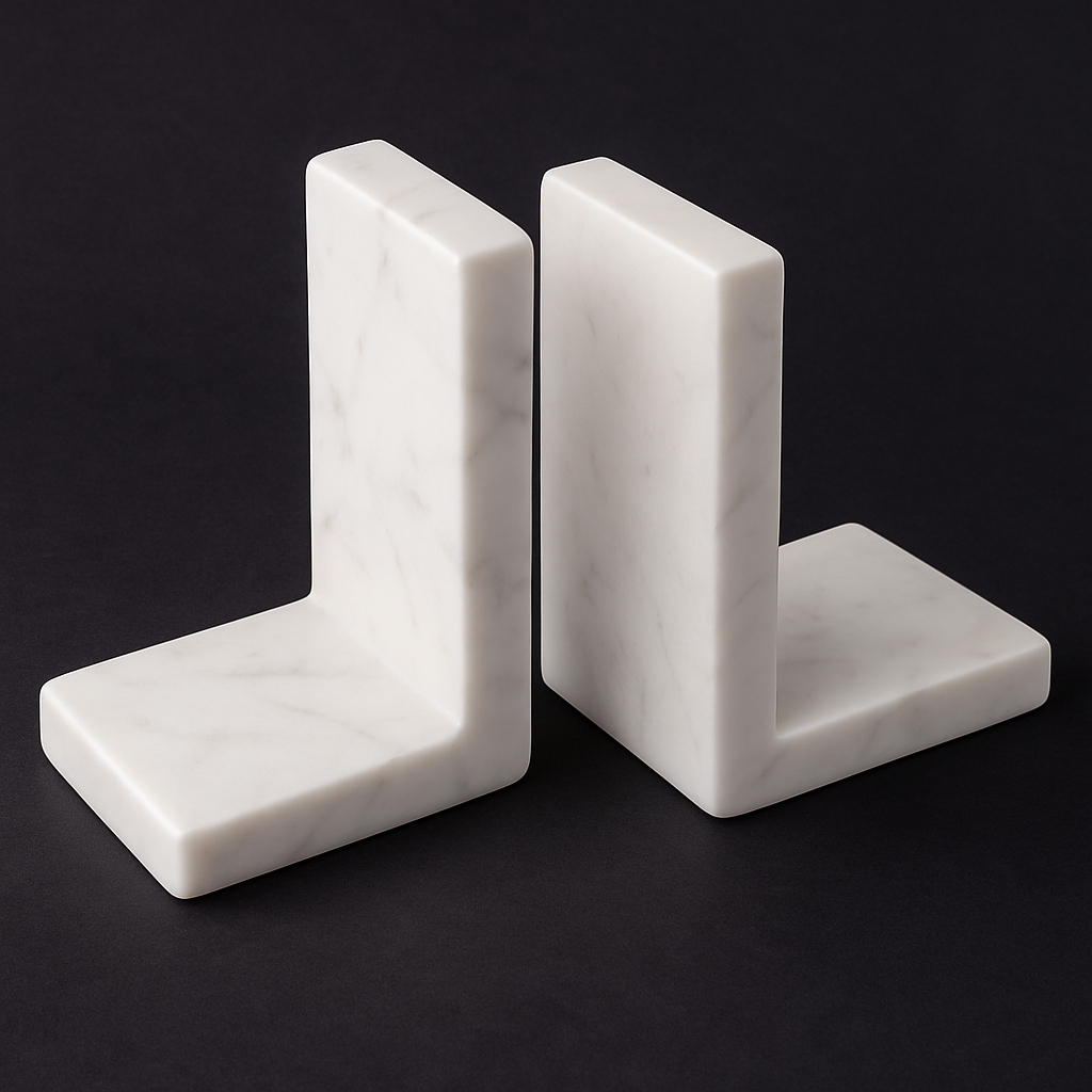 Marble Bookends