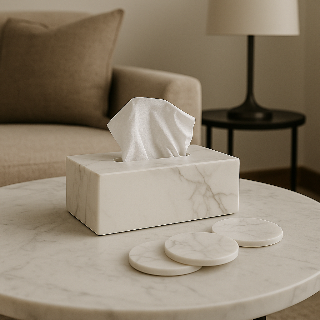Marble Tissue Box
