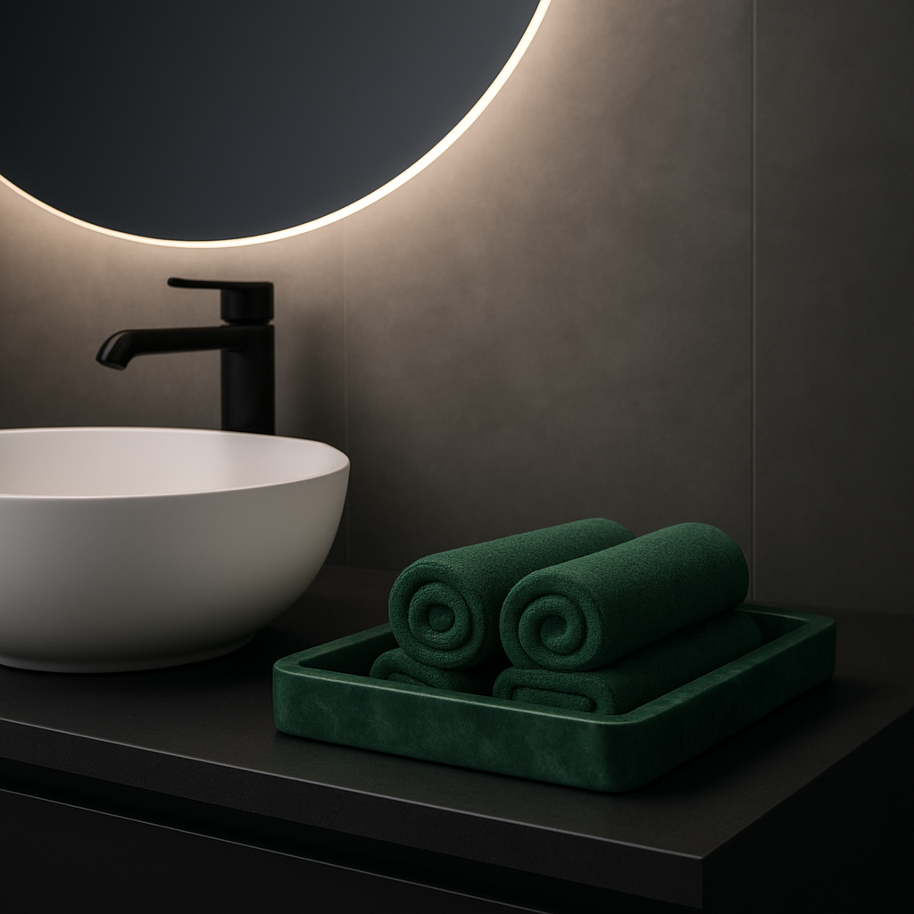 Marble Towel Tray