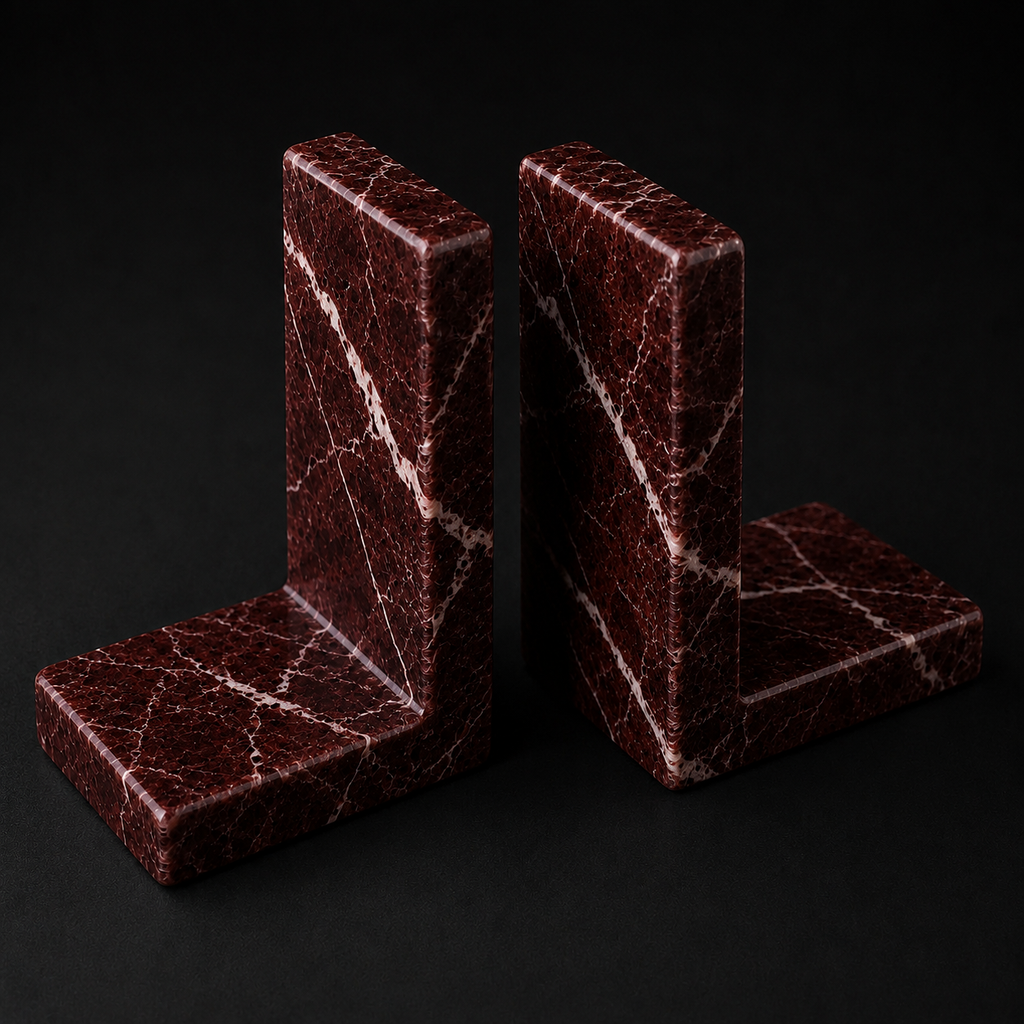 Marble Bookends