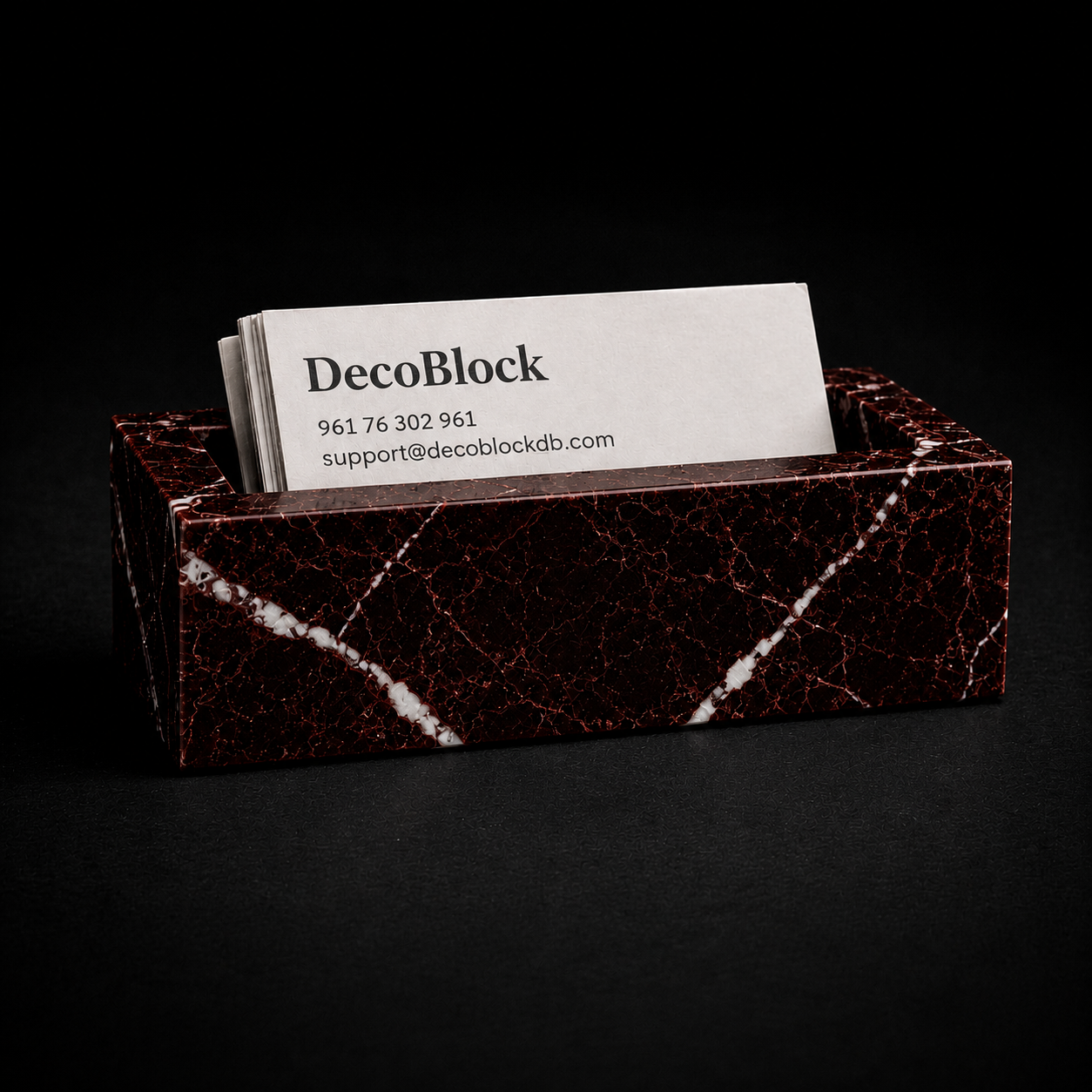 Marble Business Card Holder
