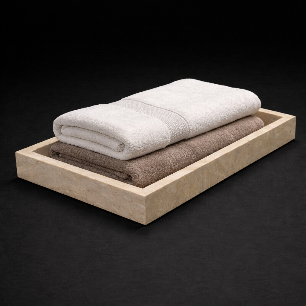 Marble Towel Tray
