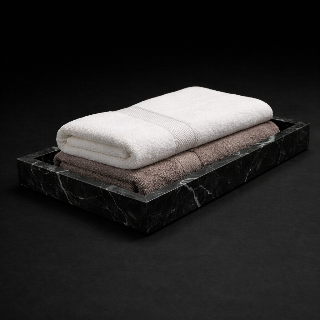 Marble Towel Tray
