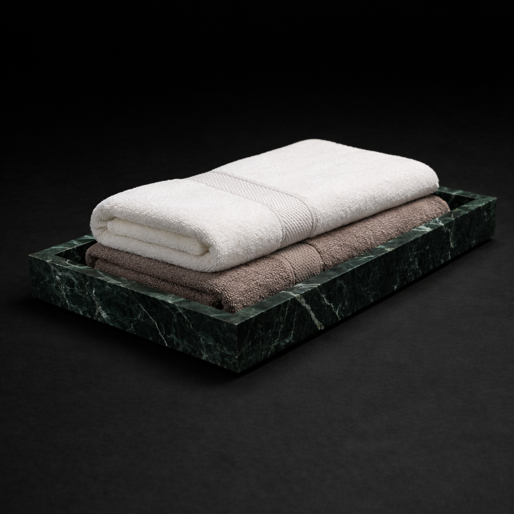 Marble Towel Tray